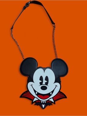 Disney Cakeworthy Vampire Mickey Mouse Halloween Glow-in-the-Dark Crossbody Bag